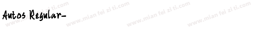 Autos Regular字体转换